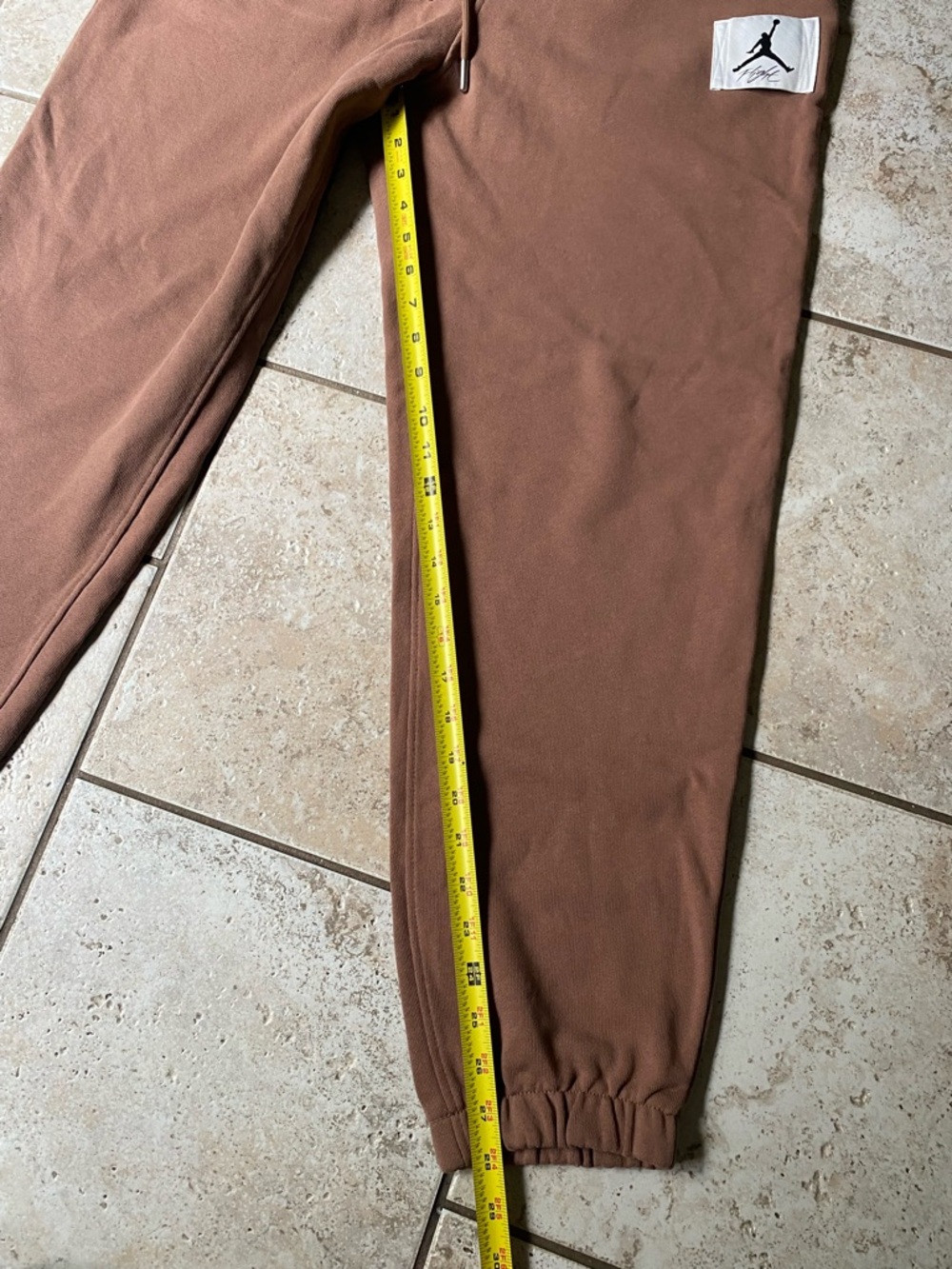 JORDAN ESSENTIAL STATEMENT FLEECE PANTS BROWN MEN'S SZ M, New Without Tags - Picture 4 of 6